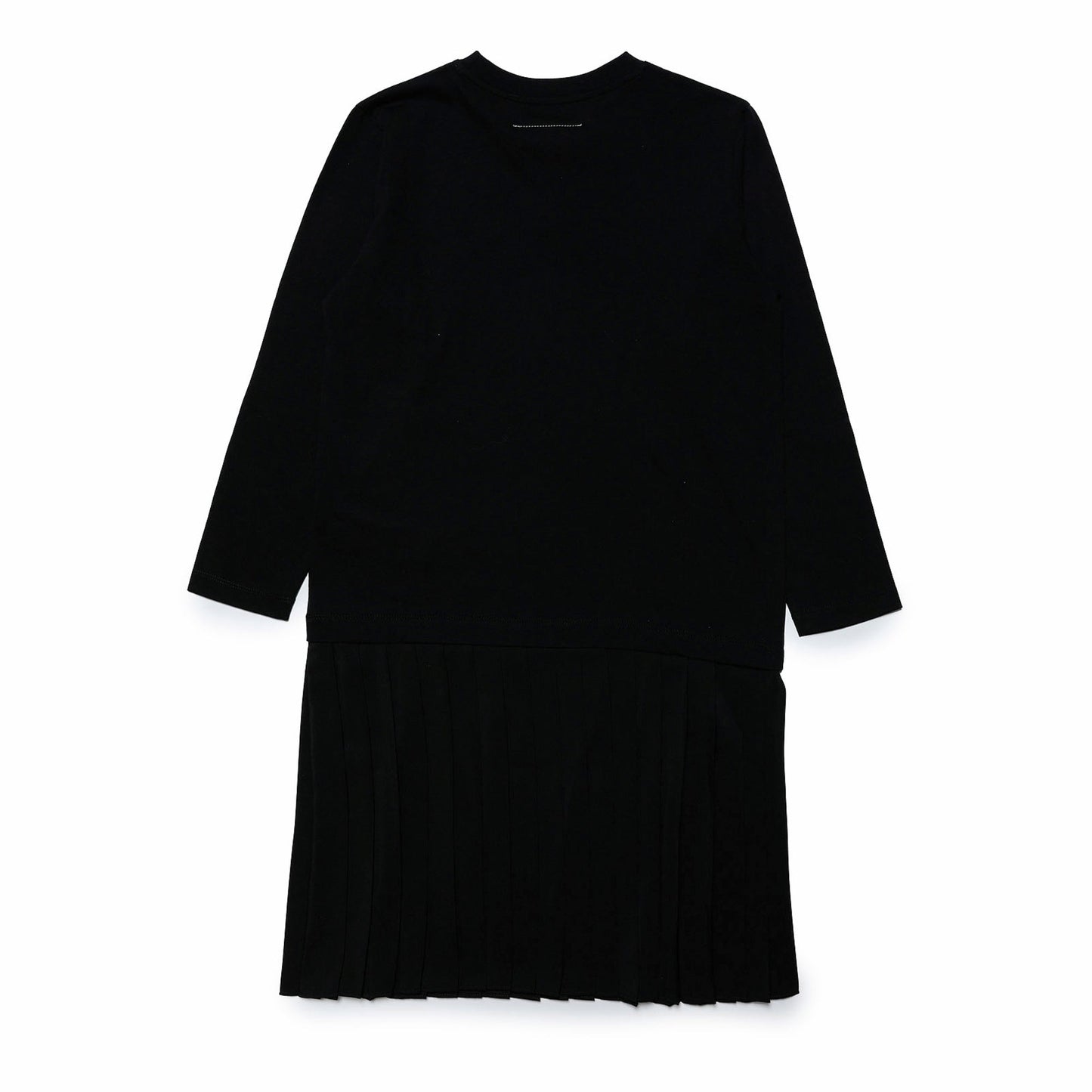 女童黑色Logo棉连衣裙