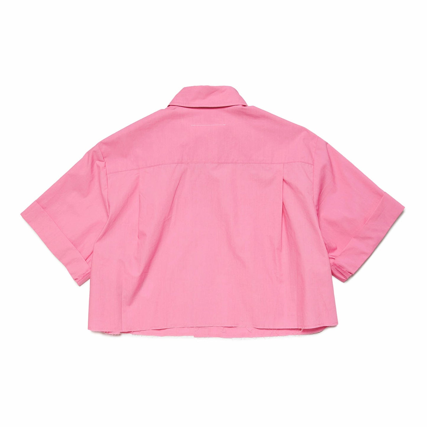 女童粉色棉衬衫