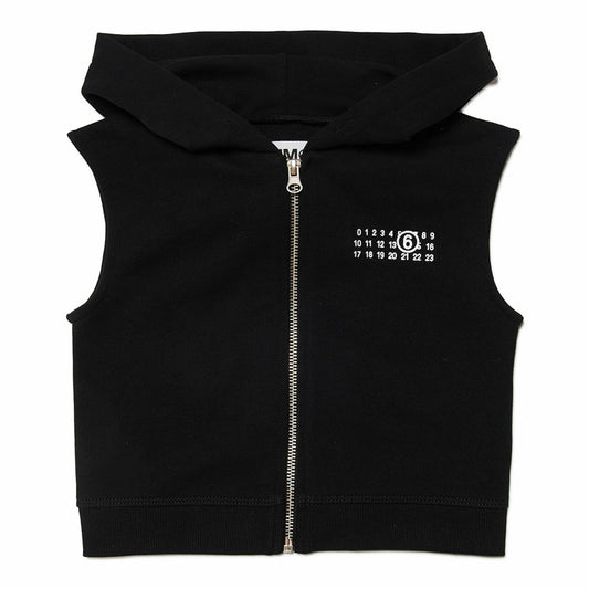 女童黑色棉马甲