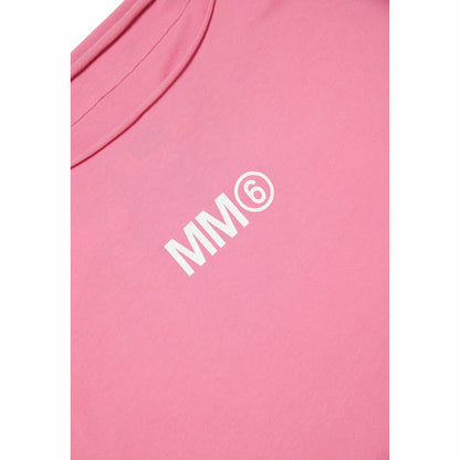 女童粉色Logo棉连衣裙