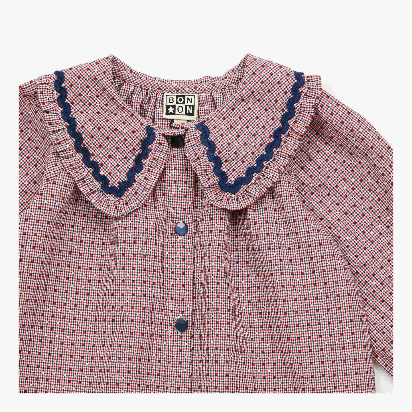 女婴粉色棉连衣裙