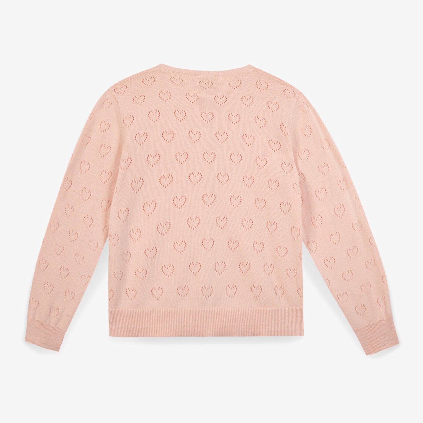 女童粉色棉开衫