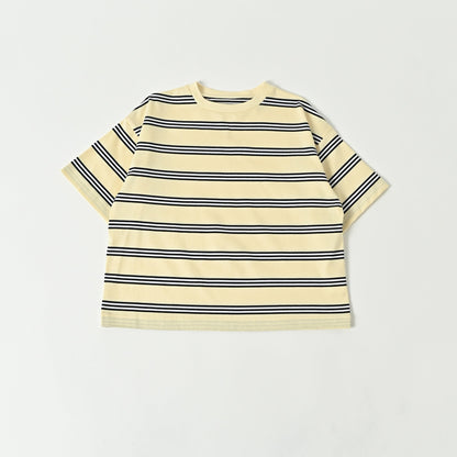儿童黄色条纹棉T恤