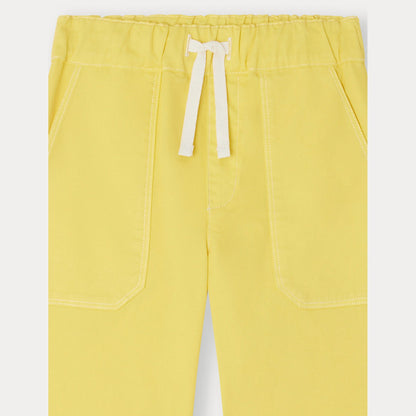 男童黄色棉短裤