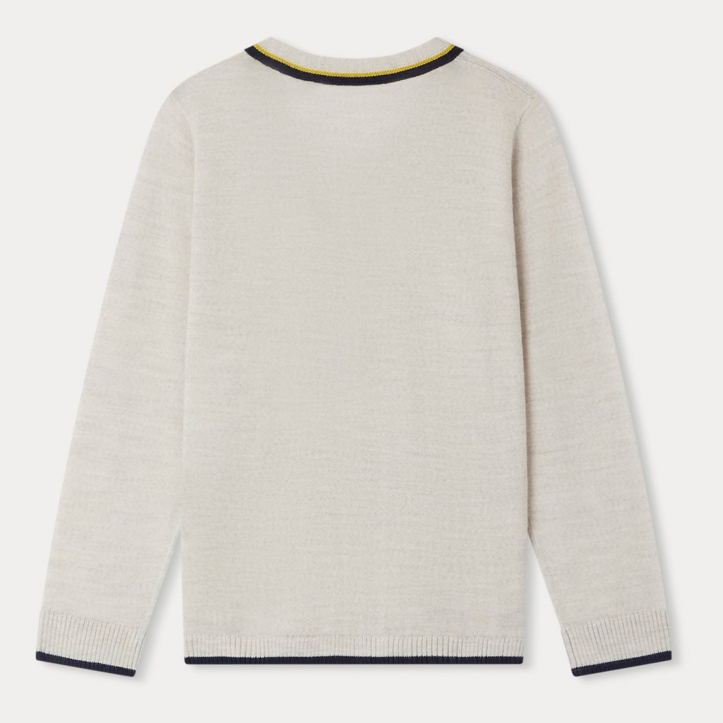 男童浅灰色羊毛开衫