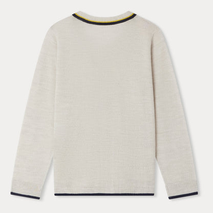 男童浅灰色羊毛开衫