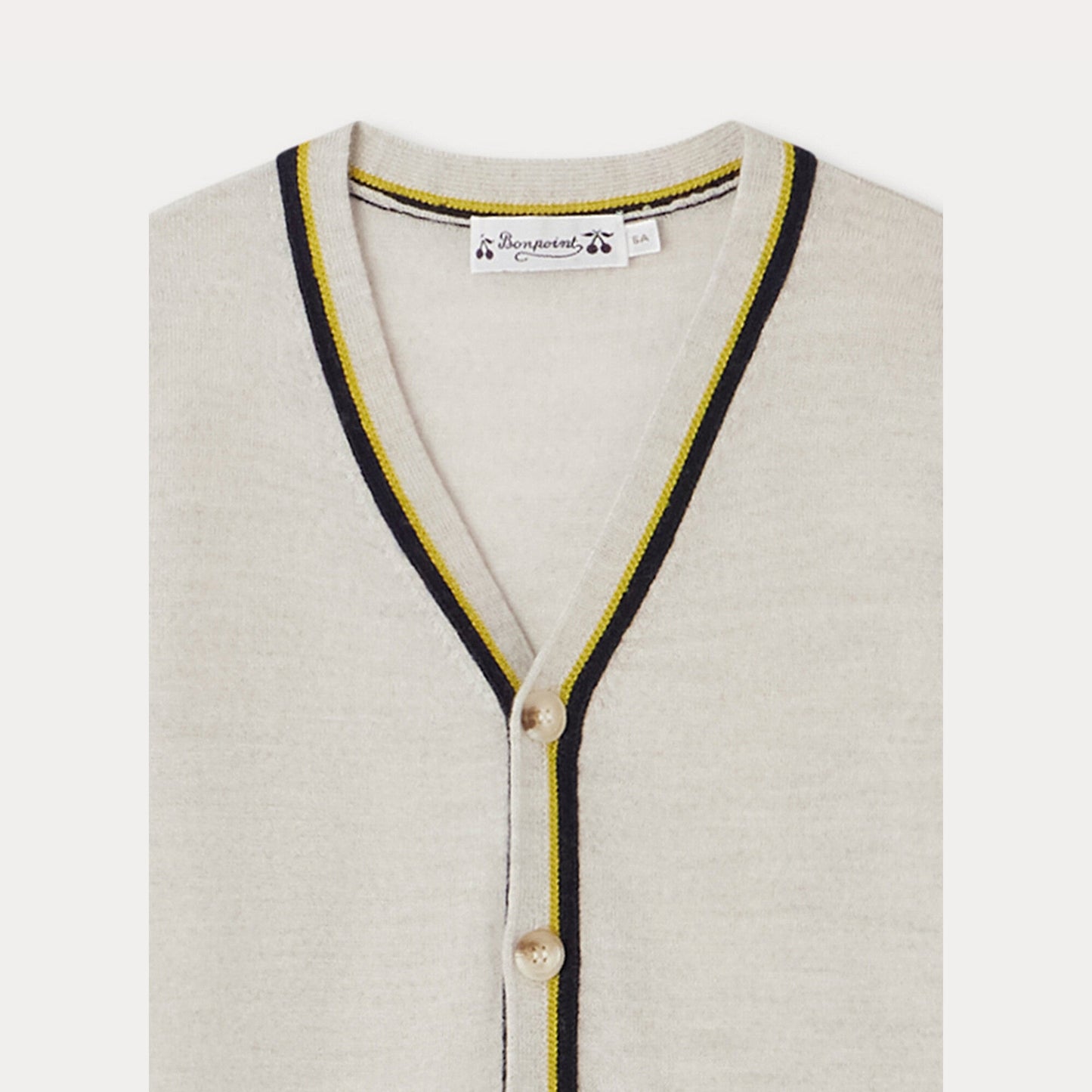 男童浅灰色羊毛开衫