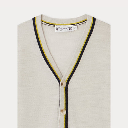 男童浅灰色羊毛开衫