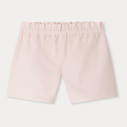 女童粉色棉短裤