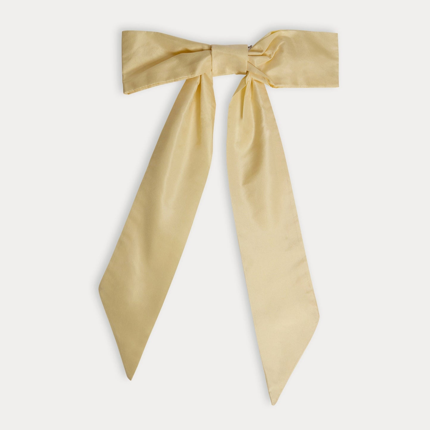 女童浅黄色蝴蝶结发夹