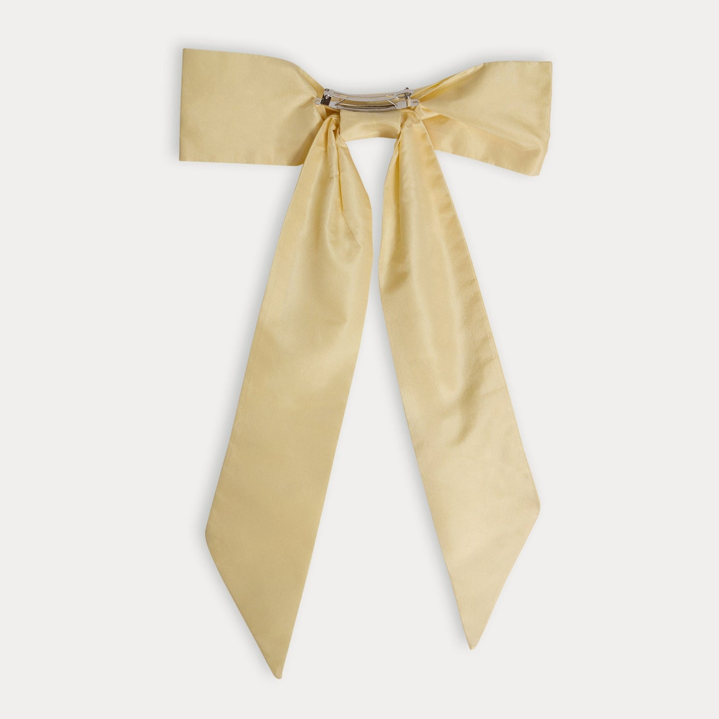 女童浅黄色蝴蝶结发夹