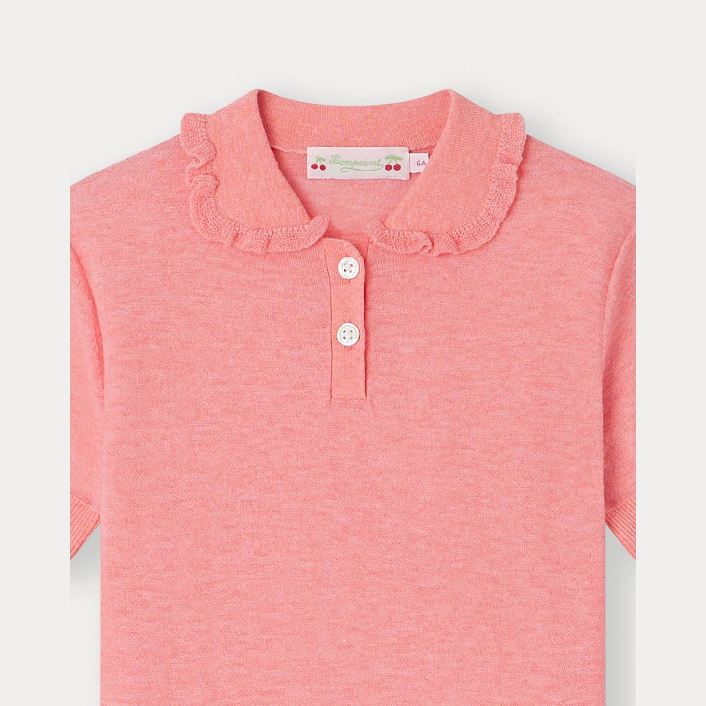 女童粉色短袖毛衣