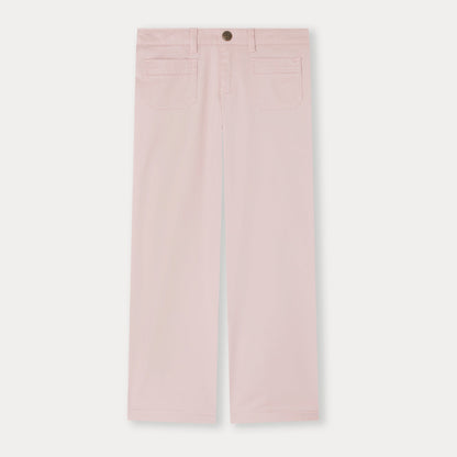 女童粉色棉长裤