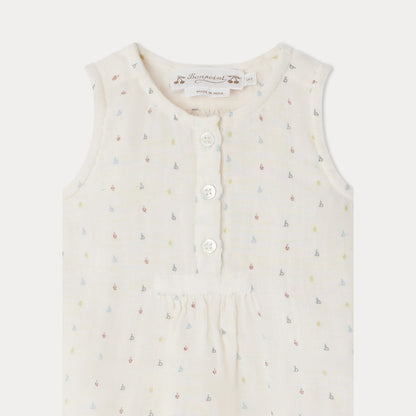 婴儿象牙白棉连体衣