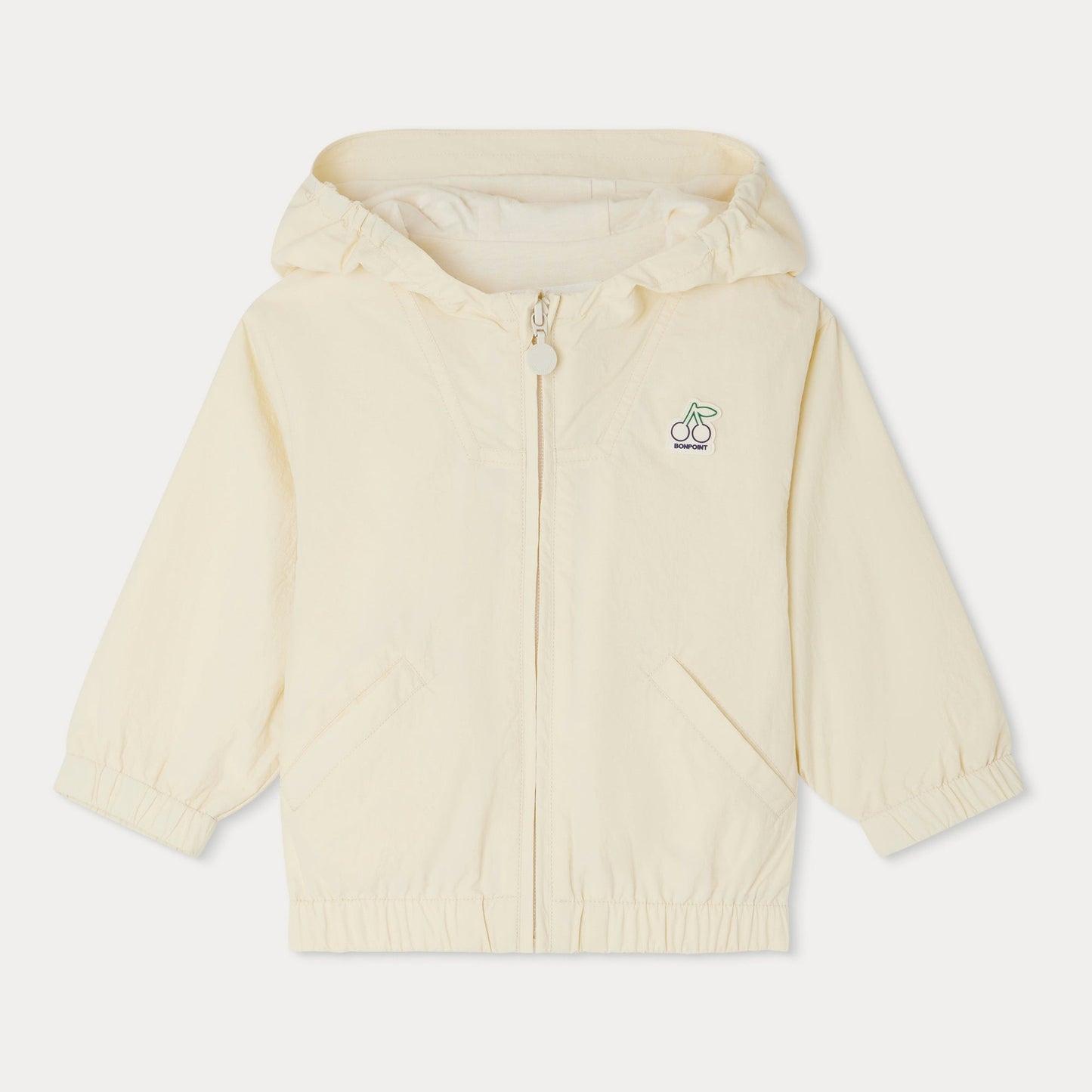 女婴浅黄色拉链上衣