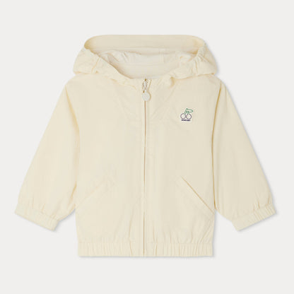 女婴浅黄色拉链上衣