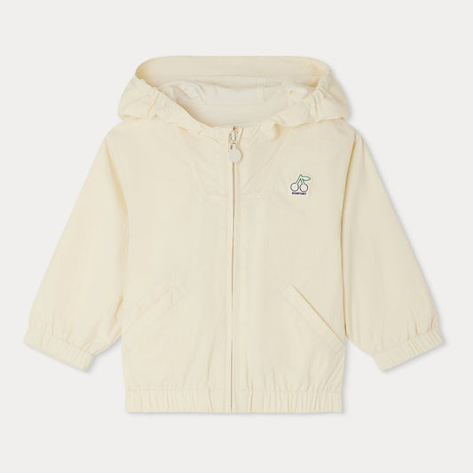 女婴浅黄色拉链上衣