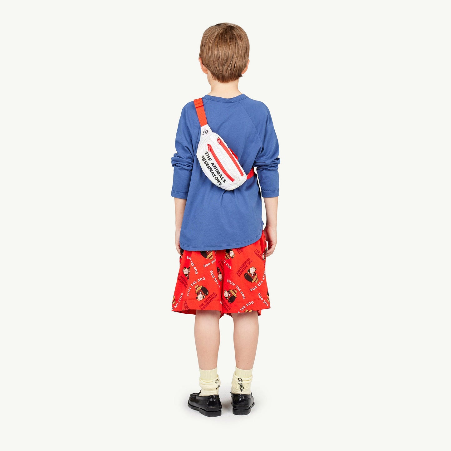 儿童蓝色Logo棉T恤