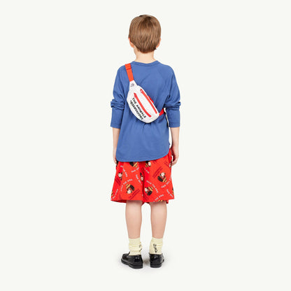 儿童蓝色Logo棉T恤