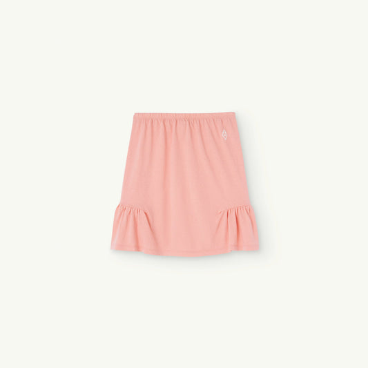 女童粉色棉短裙