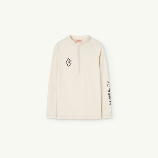 儿童白色Logo泳衣