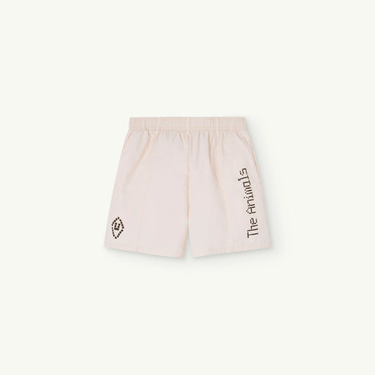 儿童白色Logo泳裤