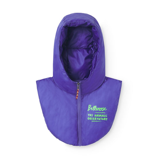 儿童紫色夹棉帽子