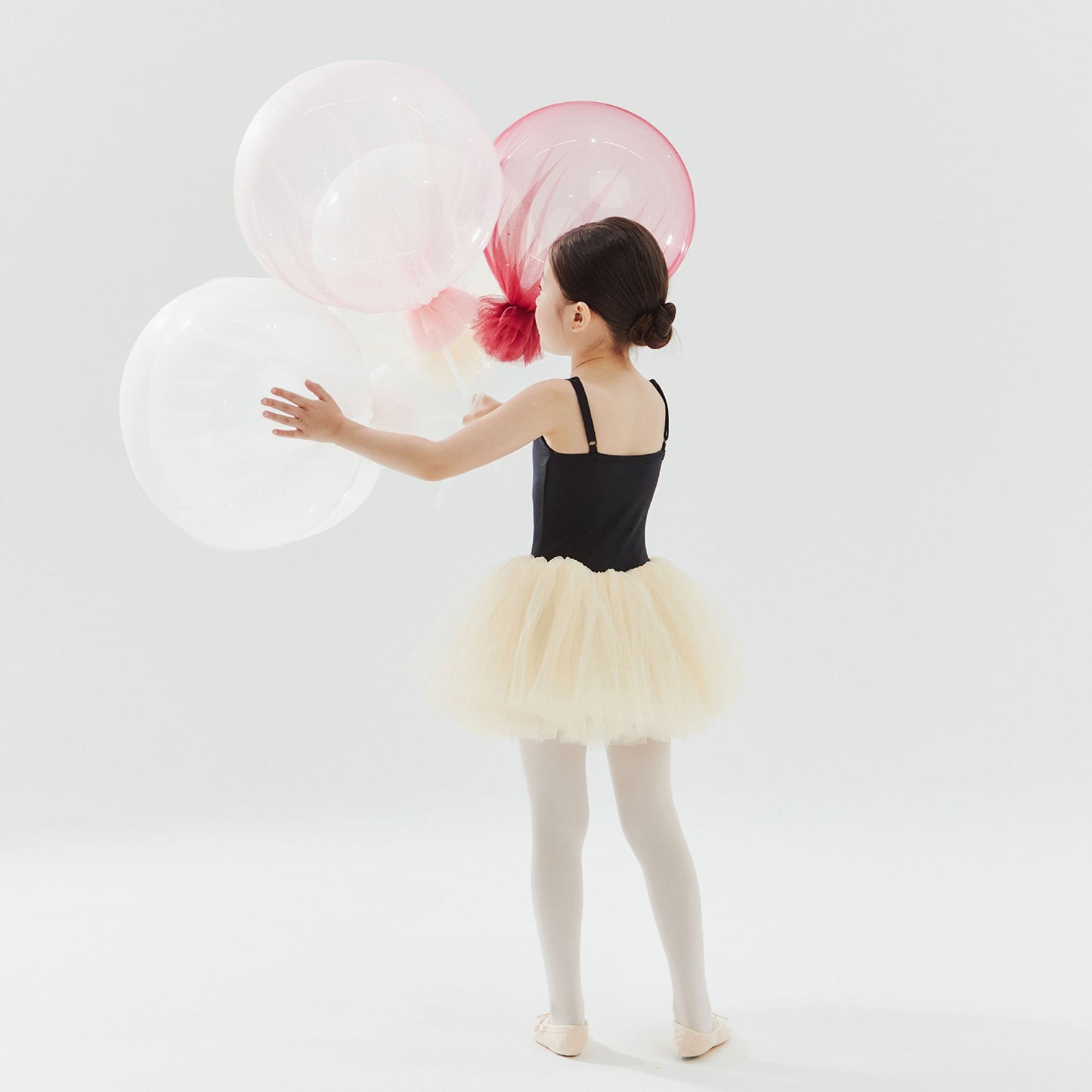 女童黄色芭蕾舞连体衣