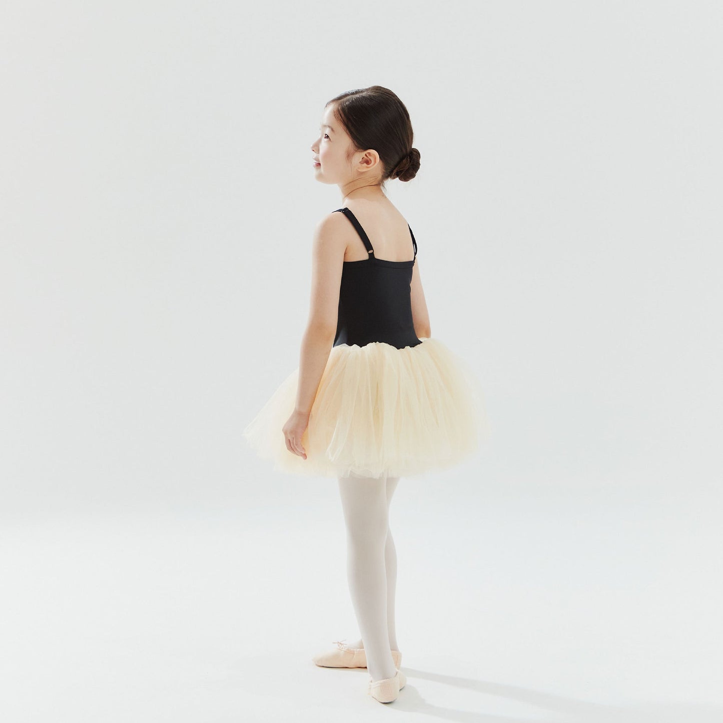 女童黄色芭蕾舞连体衣