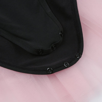 女童粉色芭蕾舞连体衣