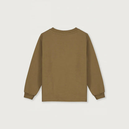 儿童芥末黄棉开衫