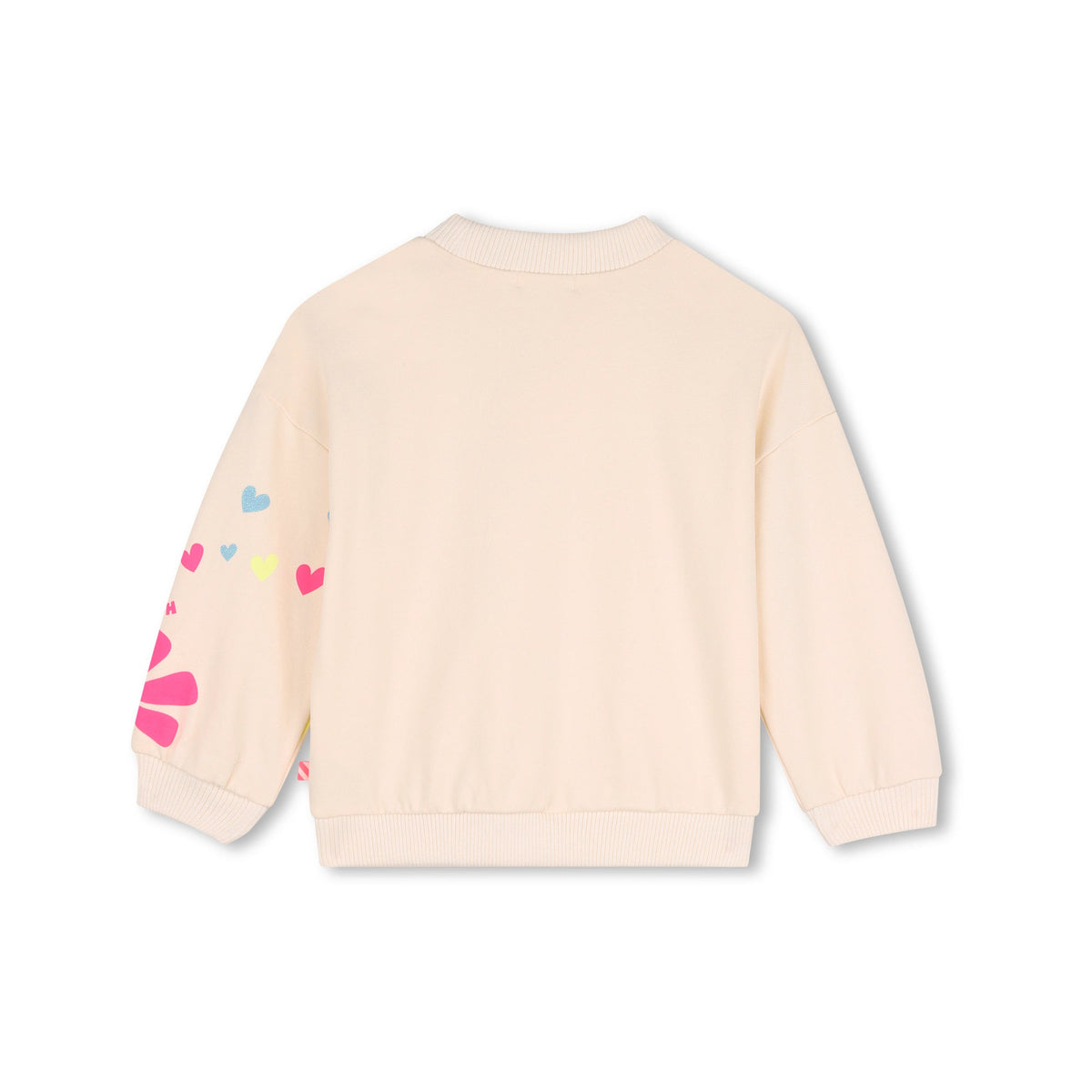 女童白色印花棉卫衣