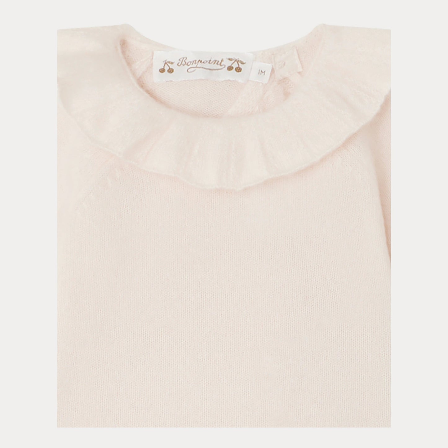 女婴粉色羊绒套装