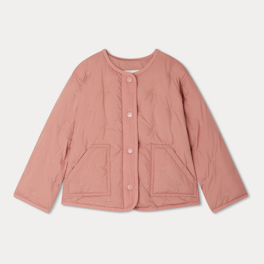 女童粉色棉服