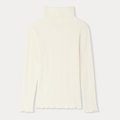 女童象牙白棉T恤