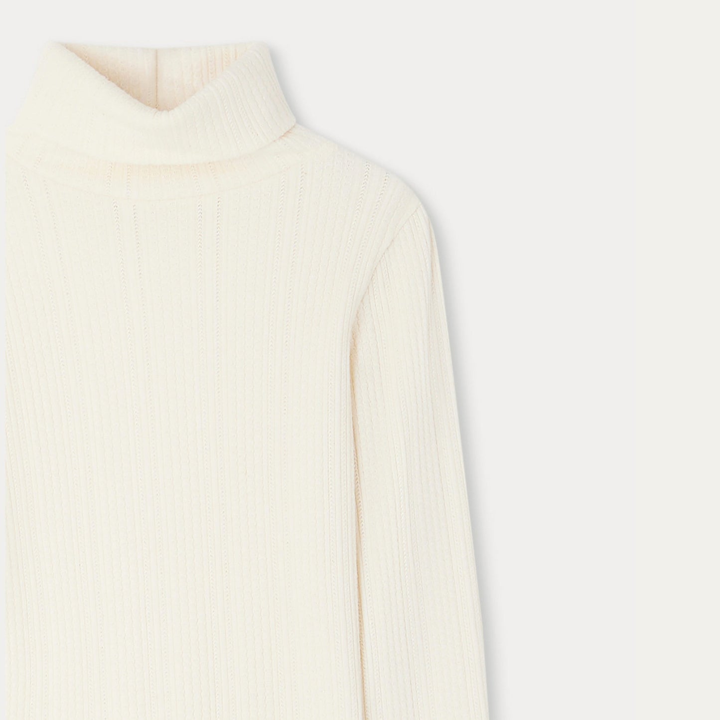 女童象牙白棉T恤