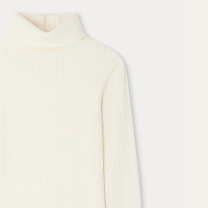 女童象牙白棉T恤