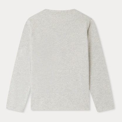 女童米白色棉T恤