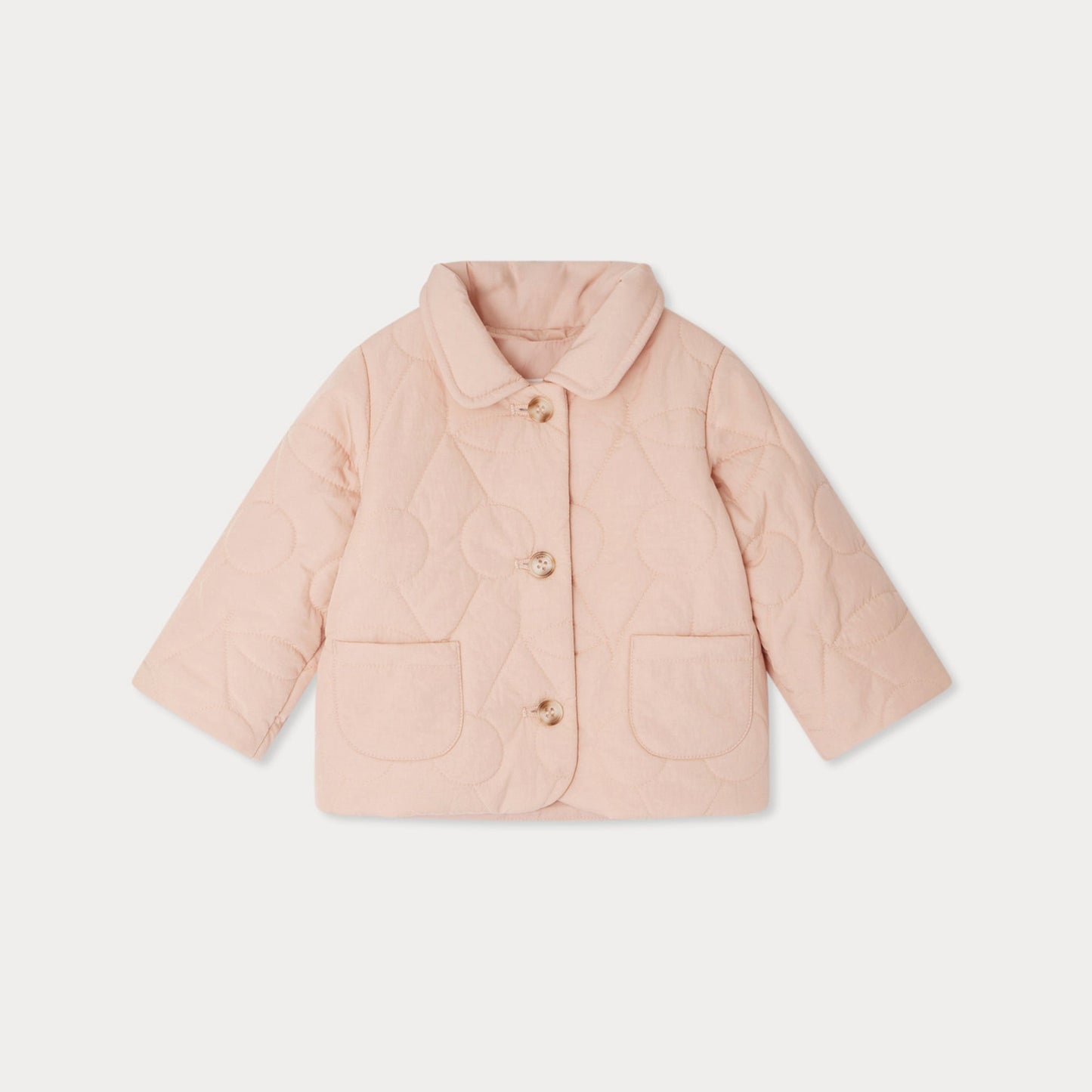 女婴浅粉色棉服