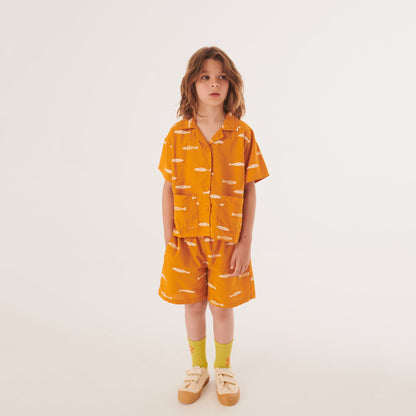 儿童绿色Logo棉袜