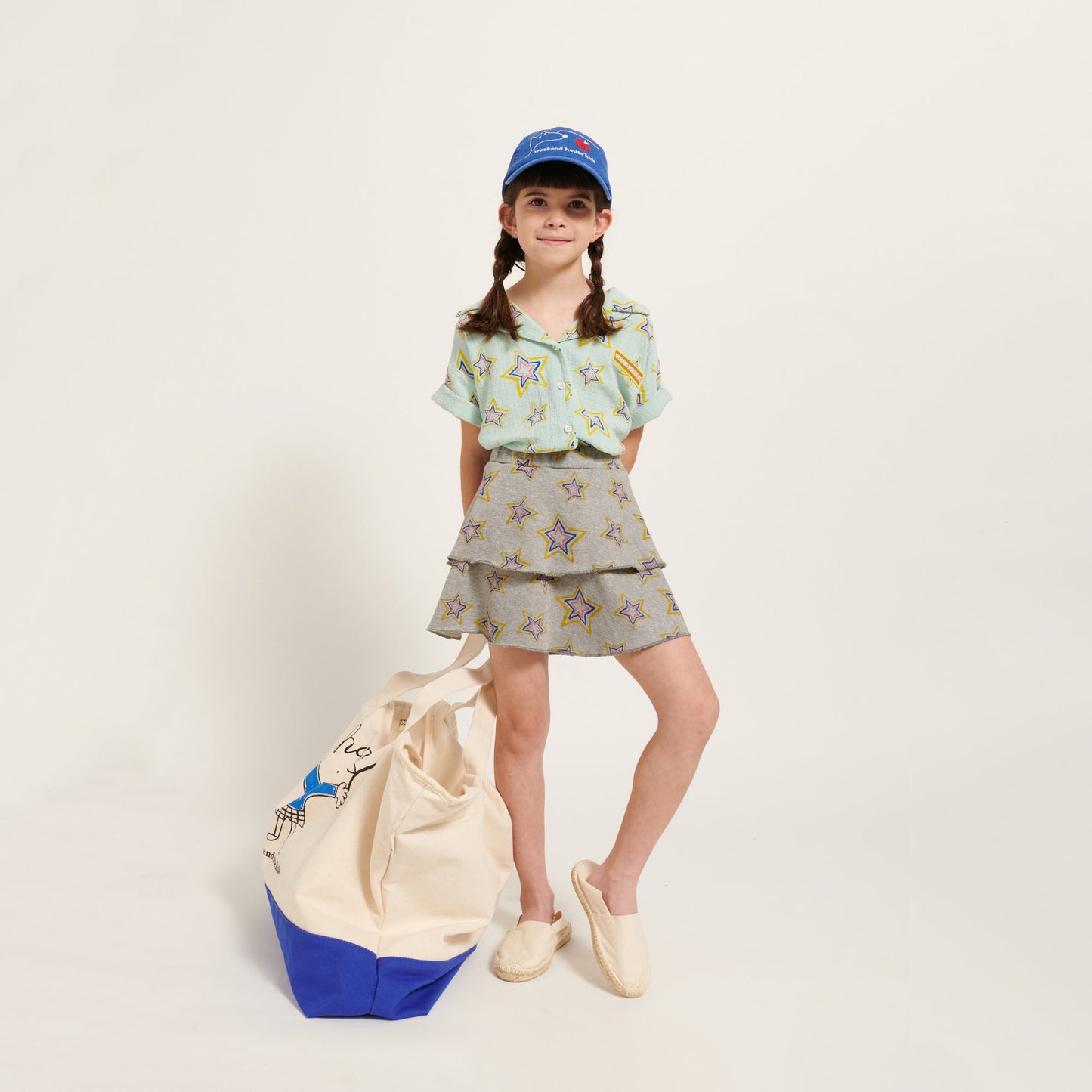 儿童蓝色Logo棒球帽