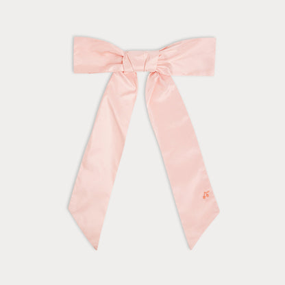 女童粉色真丝发夹