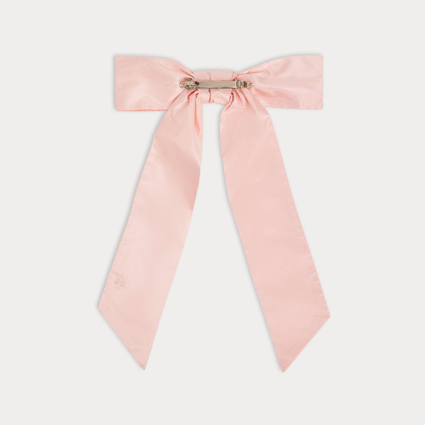 女童粉色真丝发夹