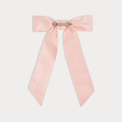 女童粉色真丝发夹