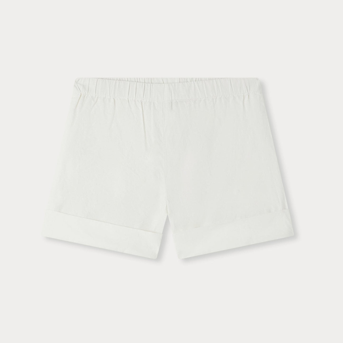 女婴白色棉短裤