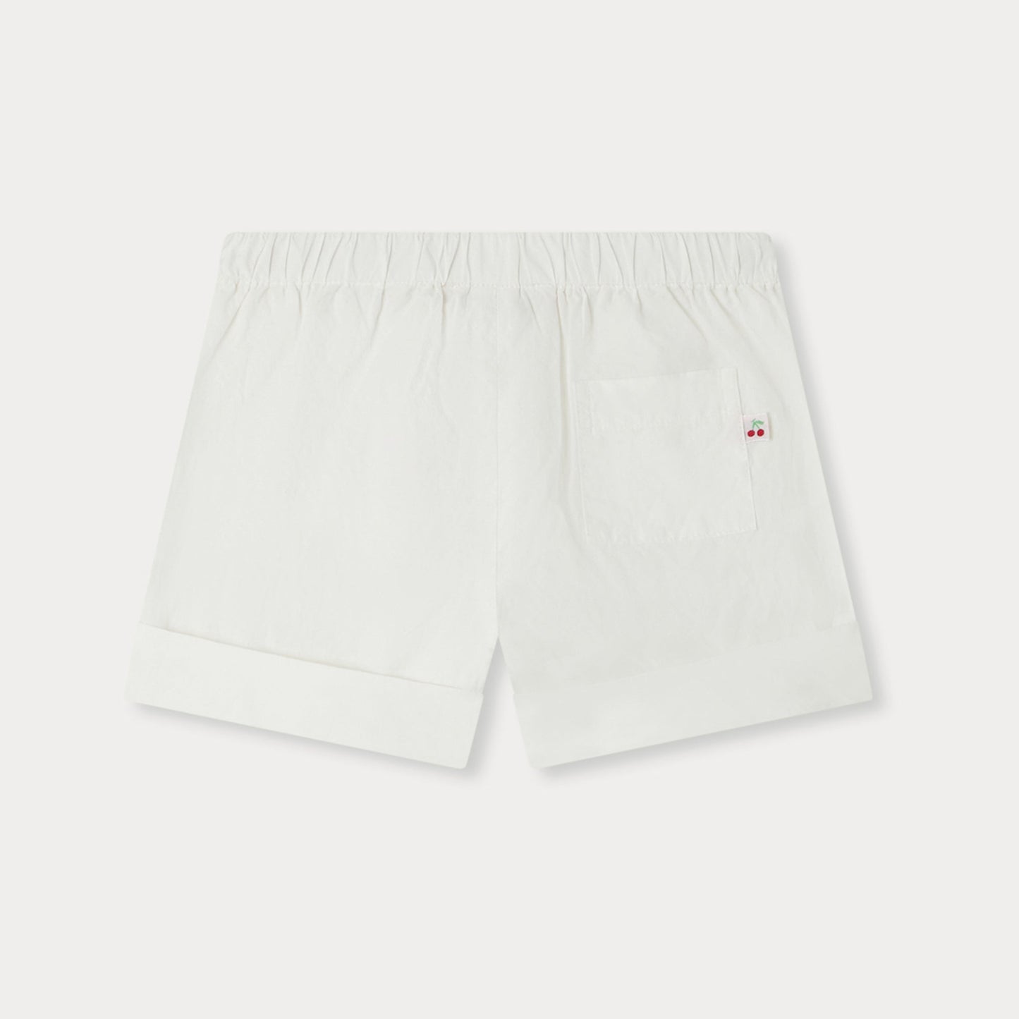 女婴白色棉短裤