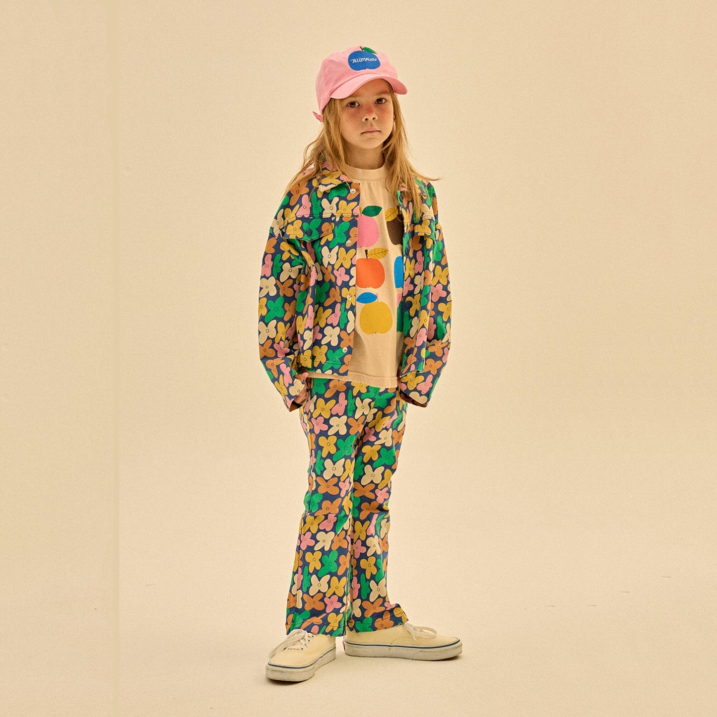 女童粉色Logo棒球帽