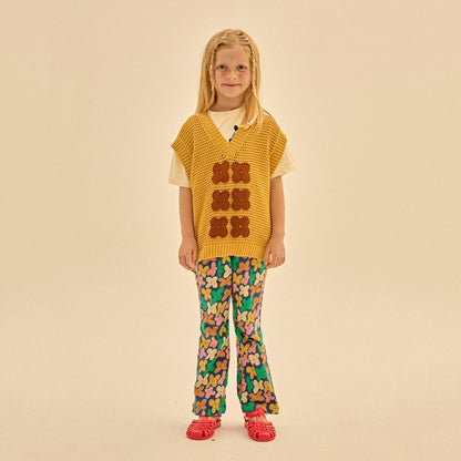 儿童黄色针织背心