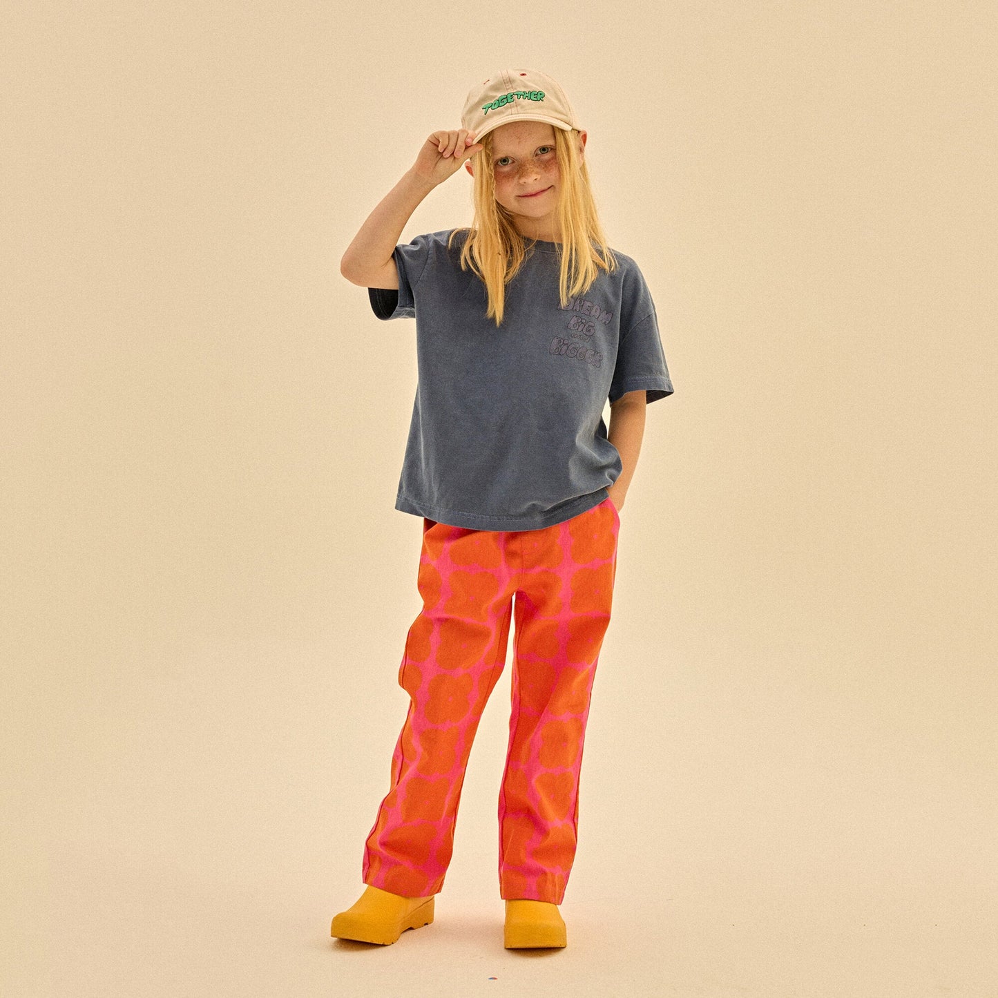 儿童藏青色棉T恤