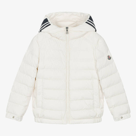 男童白色"CORNOUR"羽绒服